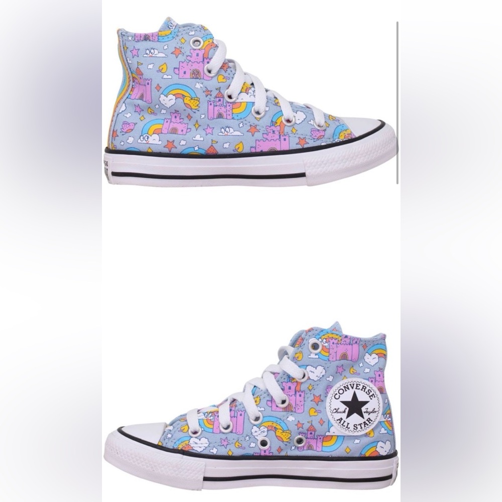 Converse Chuck Taylor ALL Star Hi Grey/Pink-Multicolor 372943F